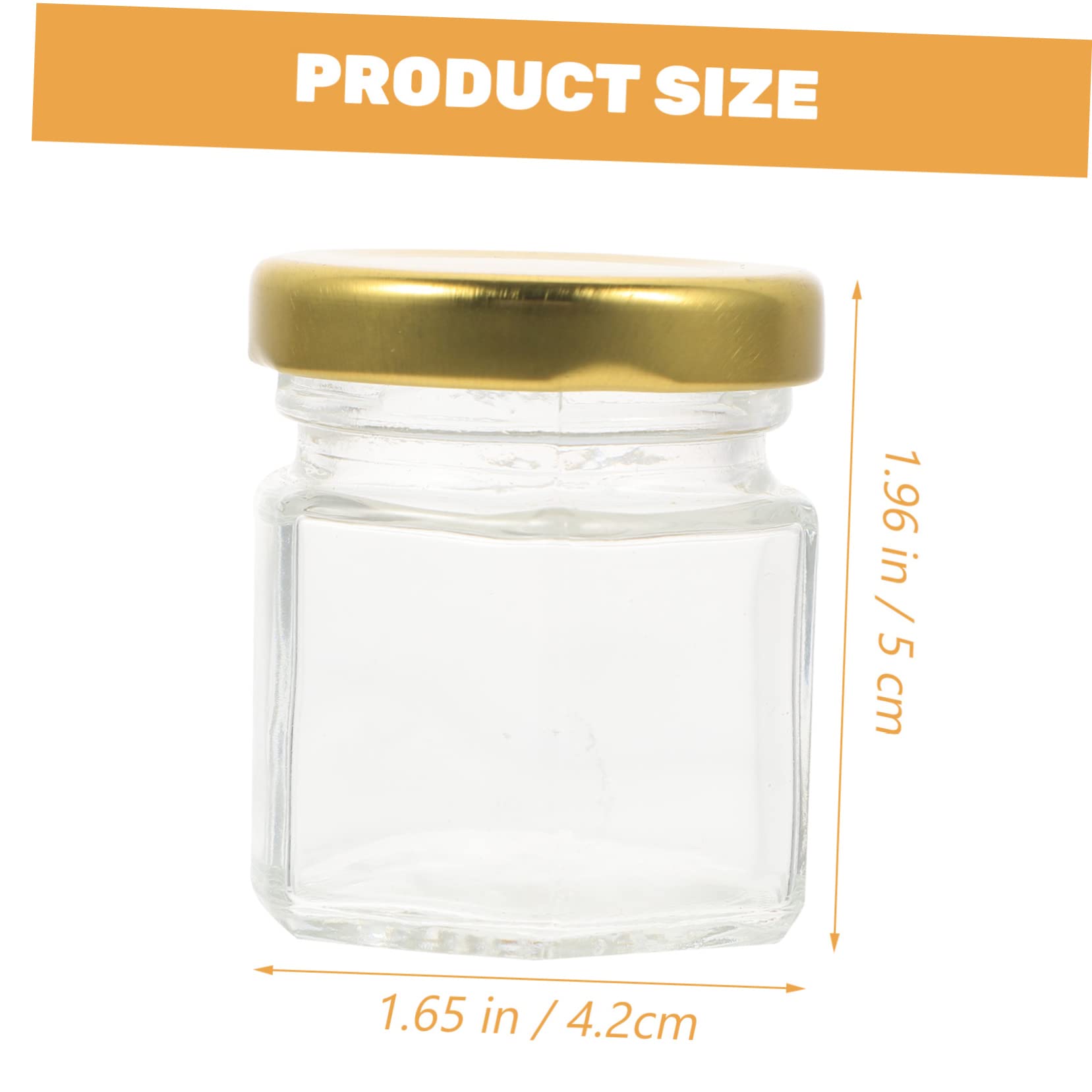 IMIKEYA 20piezas Jar De Miel De Vidrio Sellado Tarro Miel Contenedor Dispensador