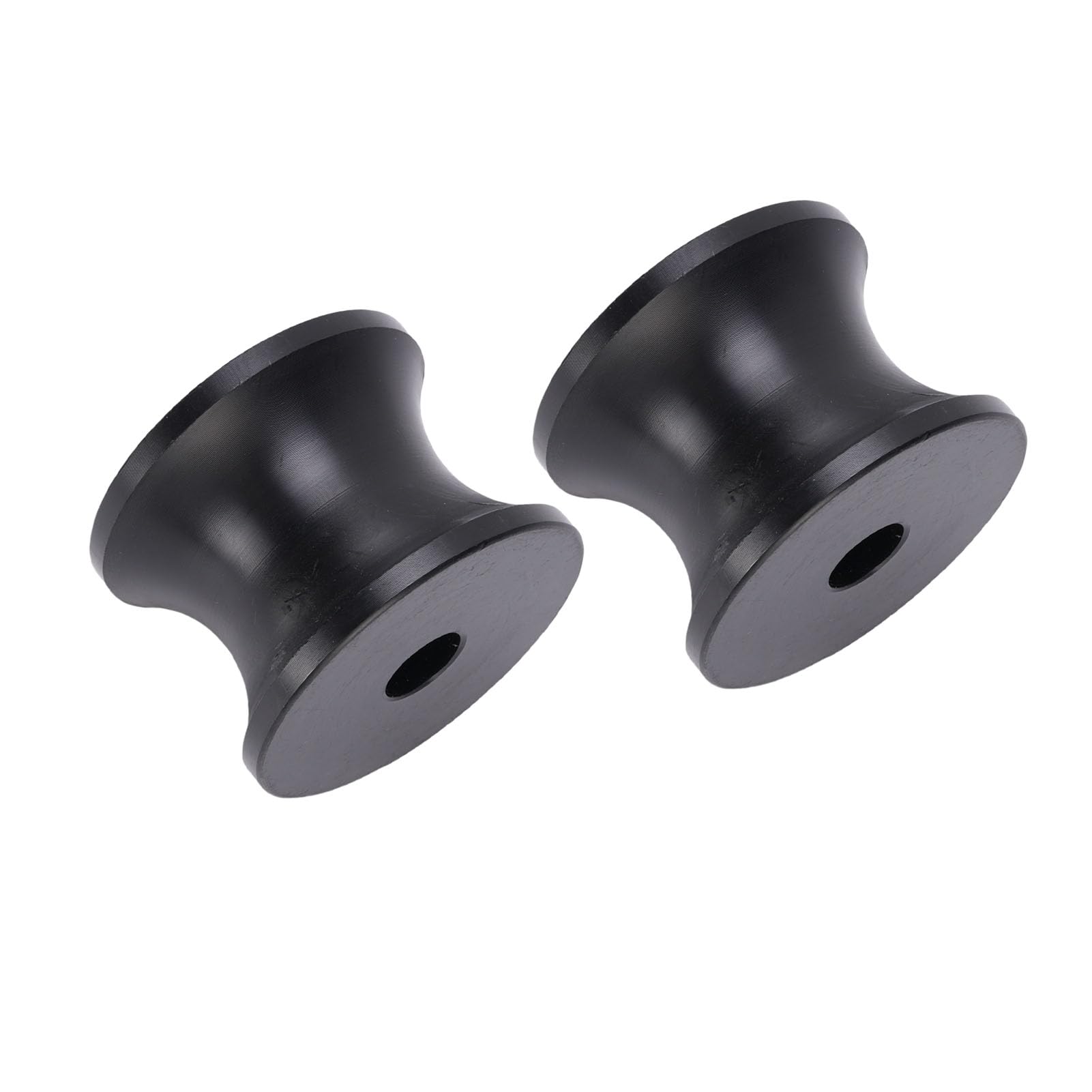 Elprico Rullo di Prua per Rimorchio per Barche 2 Pezzi Rullo in Nylon AntiGraffio a Lunga Durata Facile Lancio per Scialuppe di Salvataggio e Moto d'Acqua Nero 2,4x1,77 Pollici