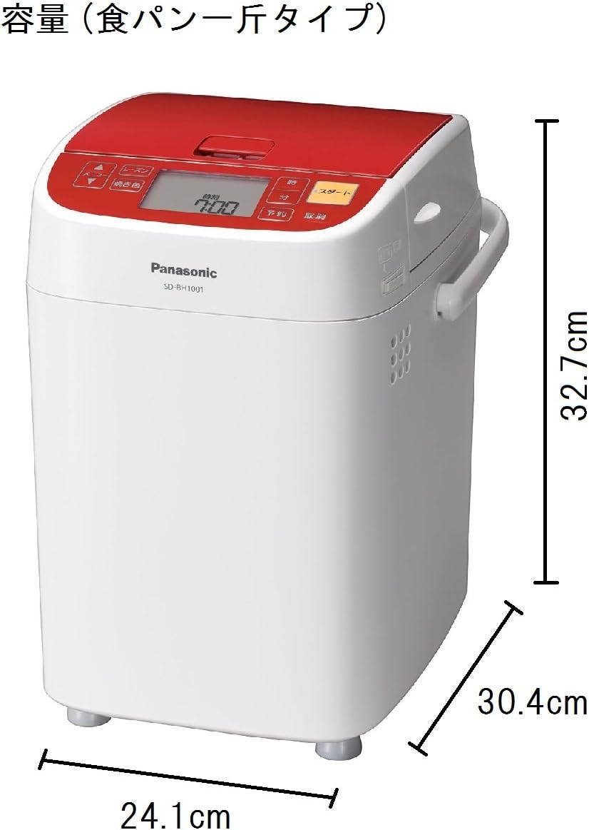 Dimensions of Panasonic Bread Maker SD-BH1001-R