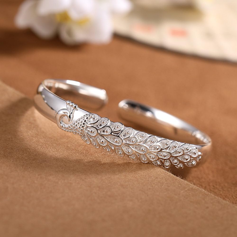 vintage silver bangle　Bracelet　バングル　925 Silver Bracelet, Vintage 925 Sterling Silver Bangle for Women