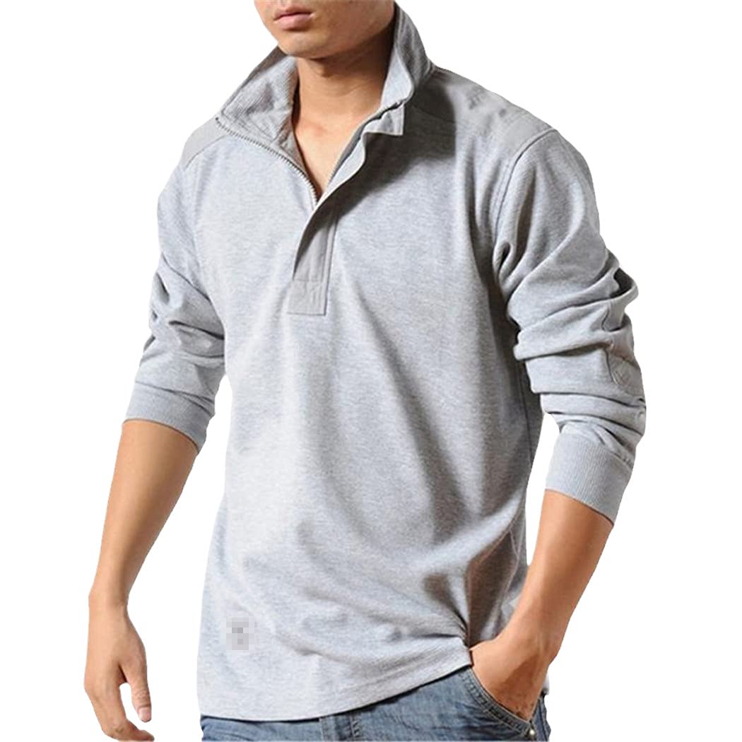 Camicie Casual Uomini Autunno Sciolto Manica Lunga Tattico Camicie Militare Grande Formato Affari, Grigio chiaro, XXL