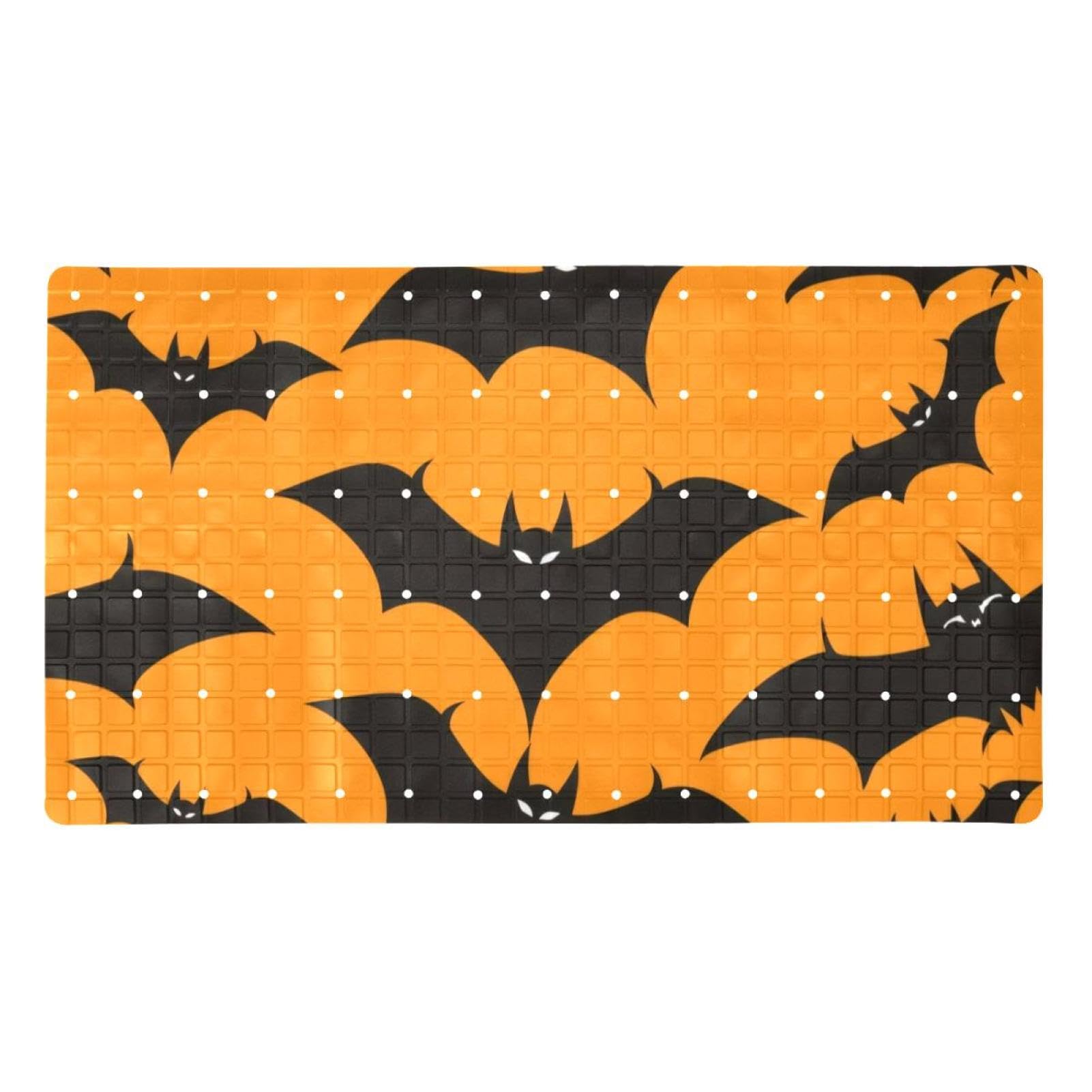 Tapis de bain silhouette de chauve-souris noire pour décorer votre pièce