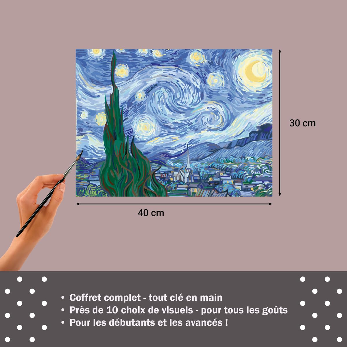 Ravensburger CreArt 30x40 Cm – Cozy Cabana – Peinture Par Numéros Adulte – Kit Complet Détente Et Créativité