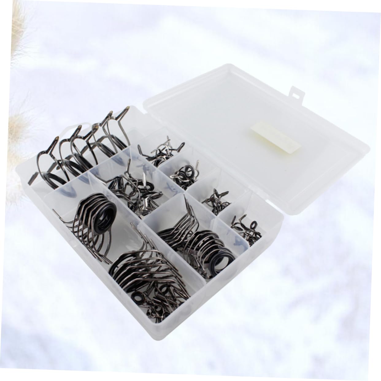 BESPORTBLE Kit de Réparation de Canne à Pêche 85 Pièces Céramique Noir