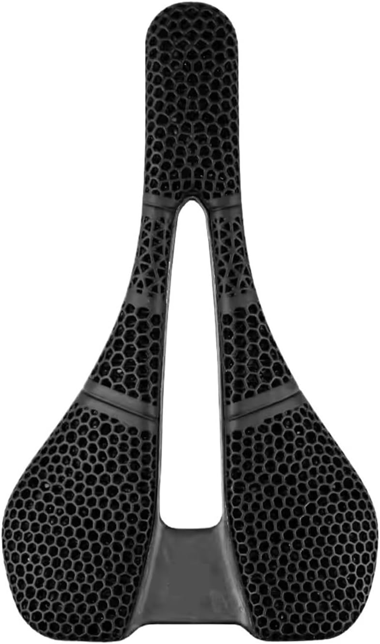 3D Printed Bike Saddle Carbon Fiber Pattern Pattern Pattern Hollow Ultralight Comfortable Gravel Road Bike Seats 155/143mm Cycling Parts