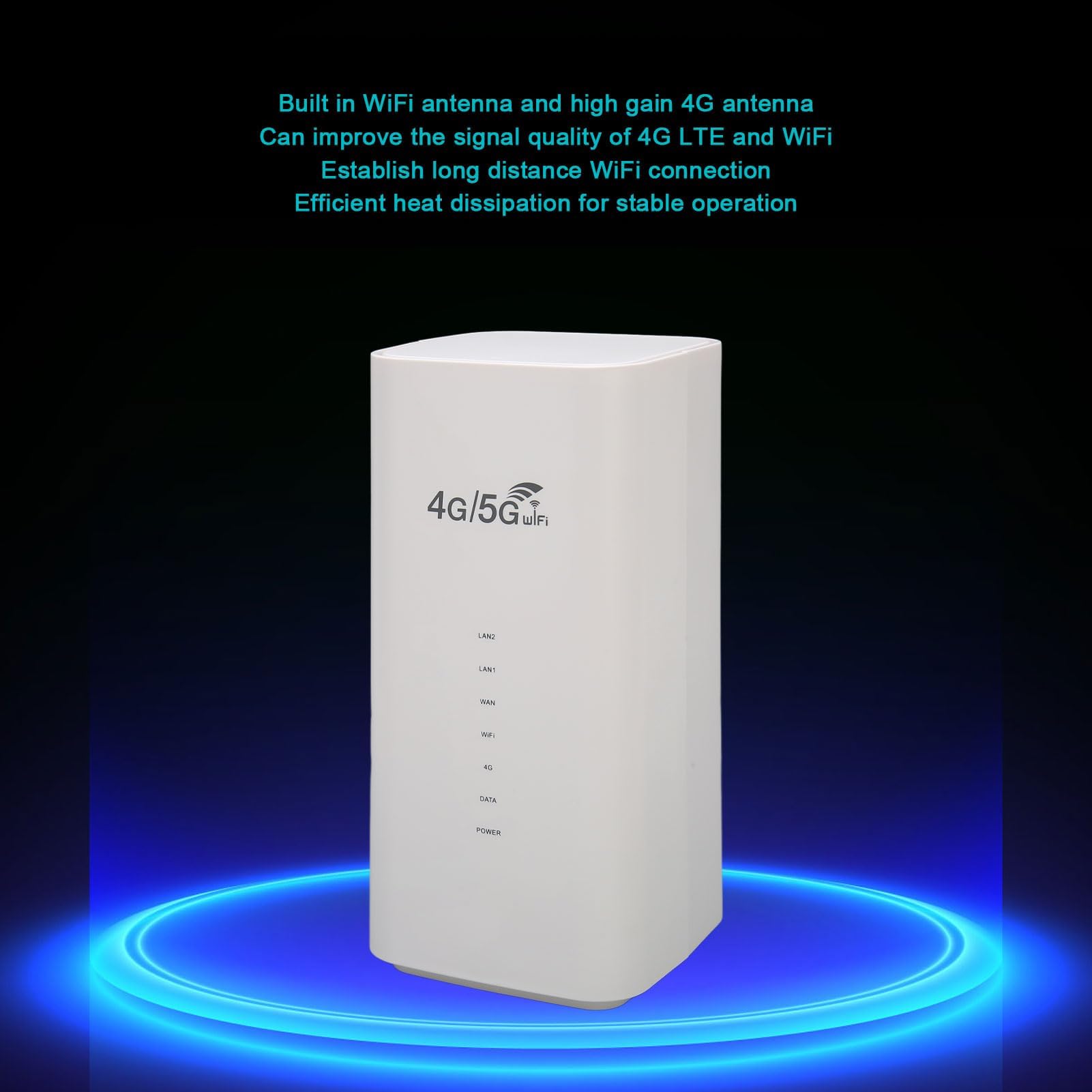 Dpofirs Router 4G LTE con Slot per Scheda SIM, 2023 Nuovo Router Cellulare Sbloccato per Casa Ufficio, Router CPE Router Cellulare Wireless Sbloccato, Fino a 32 Utenti, Regali (Spina UE)