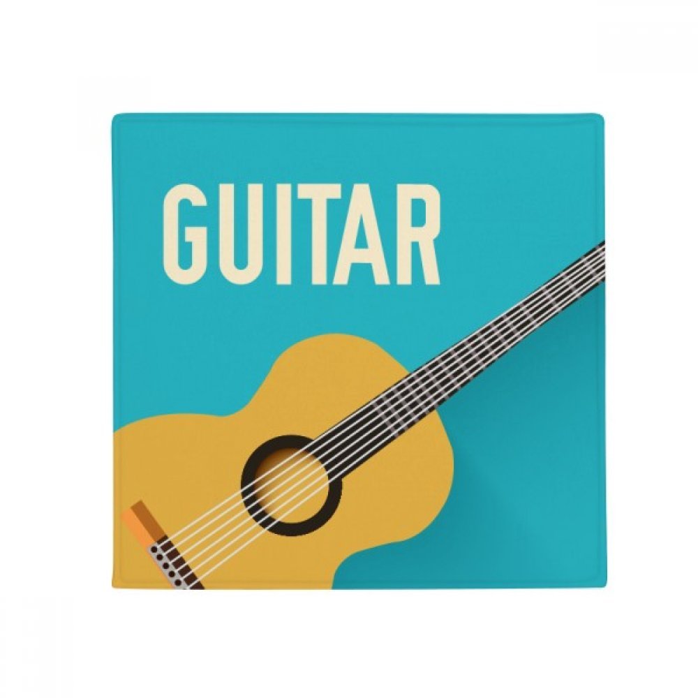 Tapis de guitare bleu 50x50cm antidérapant pour salon et cuisine