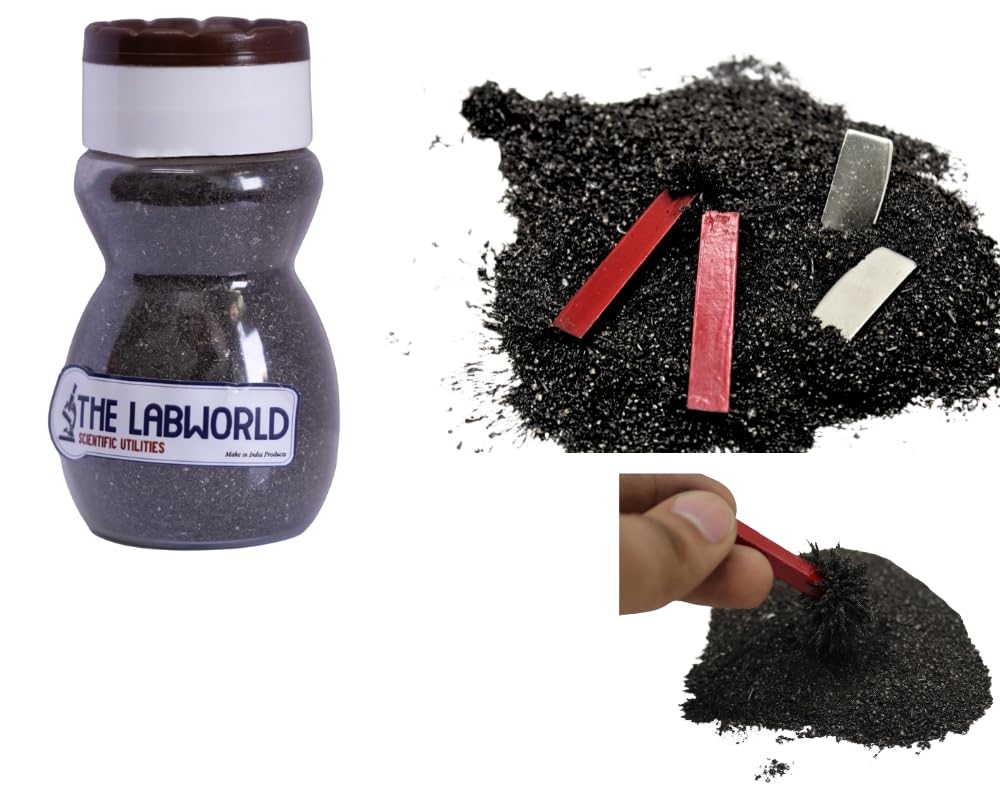The Labworld Fe Iron Filling & 2 Bar Magnet Metal Fine Graded Dust 200gm in Sprinkler for Scientific and Magnetic Experiment for Learning Activities (B0DCW25Z5D) Amazon Price History, Amazon Price Tracker