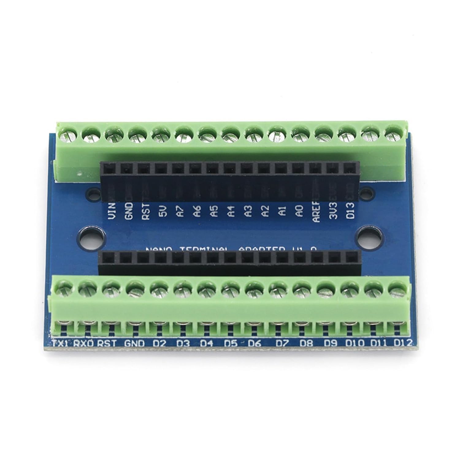 GERUI 5 pezzi Nano V3-GERUI Board Terminal Adapter Board,Nano Modul,Nano IO V1.O Expansion Board,Semplice scheda di espansione con morsetti a vite