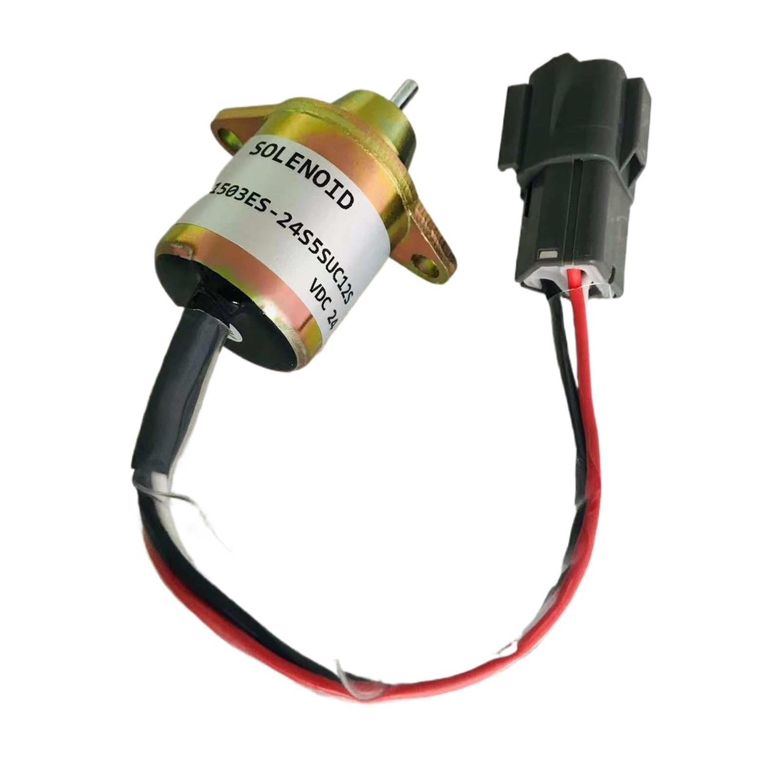 Zastępuje elektromagnes zatrzymania paliwa 12 V/24 V 119233-77932 119653-77950 dla 1503ES-12S5SUC12S(12V)