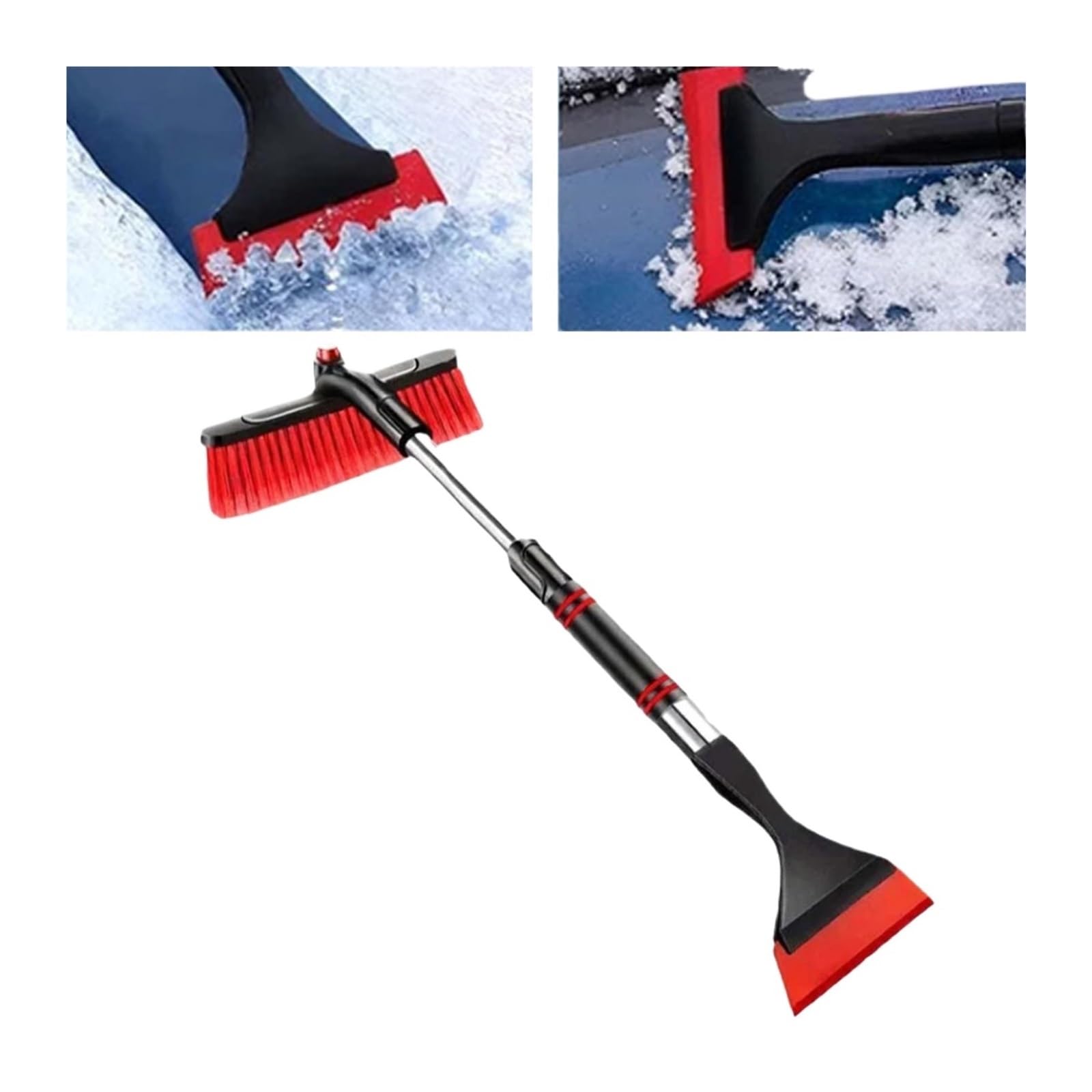 Telescopic Snow Brush With Ice Scraper Detachable Car, For SUV Truck Vehicle Window Frost Removal Cleaning(Blue)