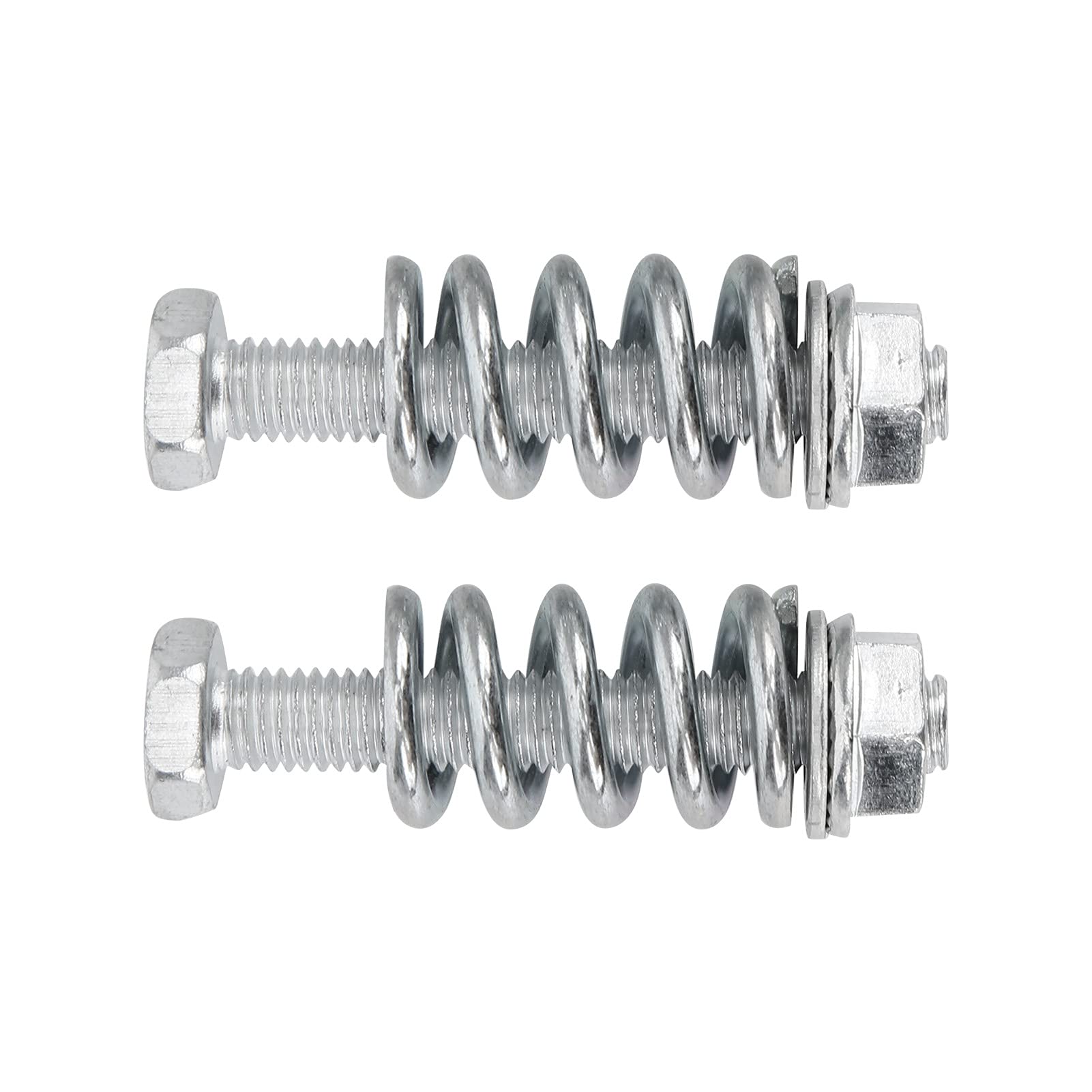 Akozon Kit de Reparación de Escape de Metal de 8 Piezas con Pernos, Tuercas, Resortes, Juntas y Accesorios Automotrices de Acero