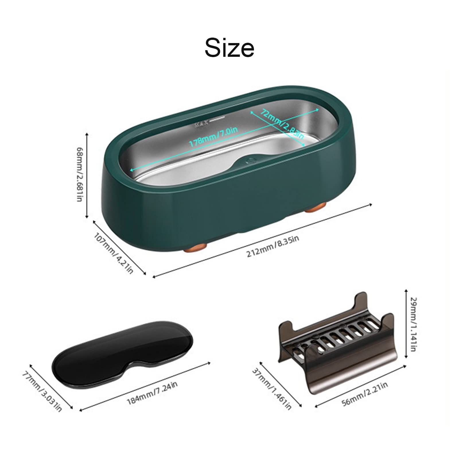 Amazon.com: Ultrasonic Cleaner with Stainless Steel Tank 45KHz