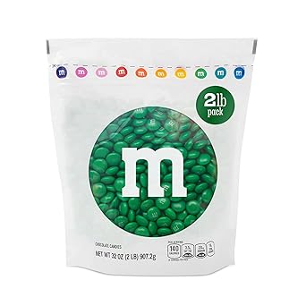 M&M S Dark Green Milk Chocolate Candy