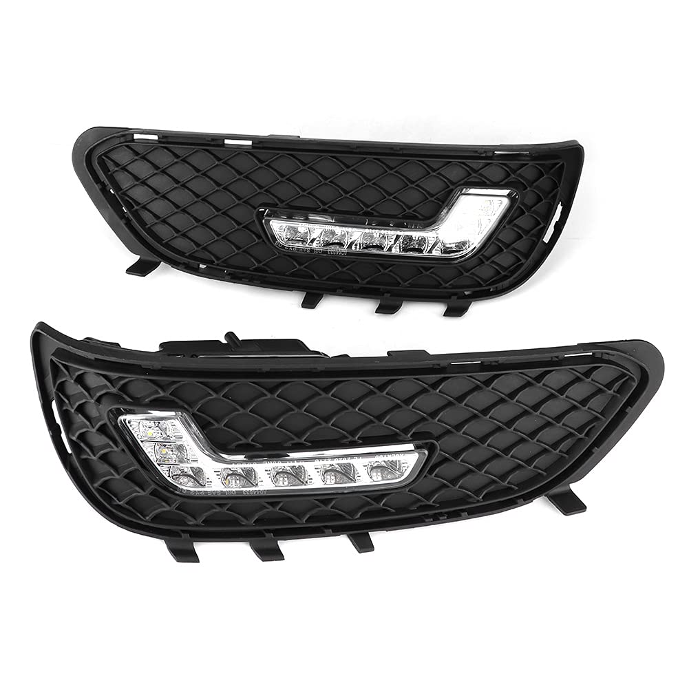 Luces de circulación diurna integradas DRL, luz de circulación diurna LED DRL en forma de L aptas para Clase E W212 E180 E200 E260 E320 E400 2009-2010