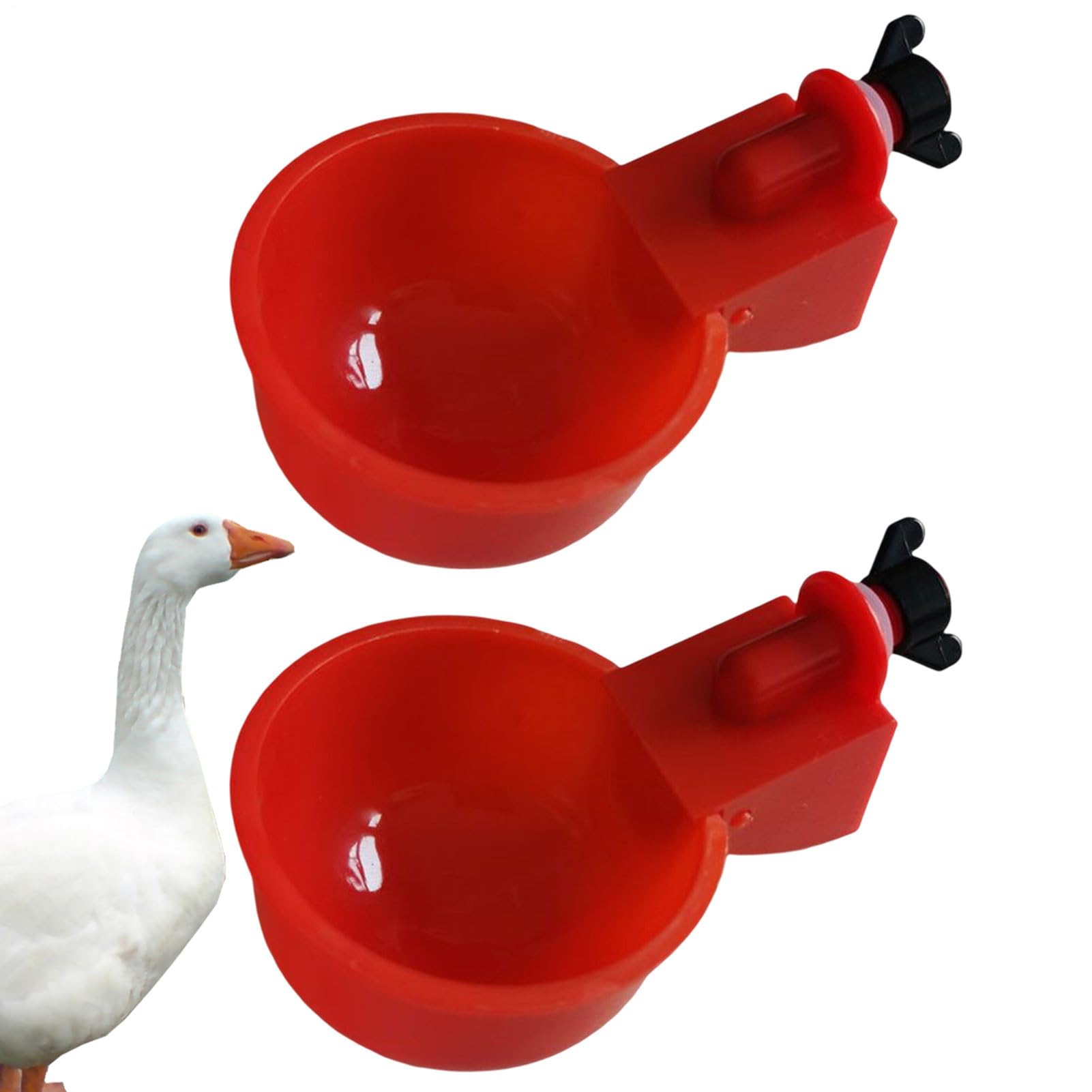 5 piezas tazas bebedoras de pollo - kit de alimentación acuática automática | sin herramientas Instale tazones de beber para pollo, patos, pájaros, pavos y más — view 8
