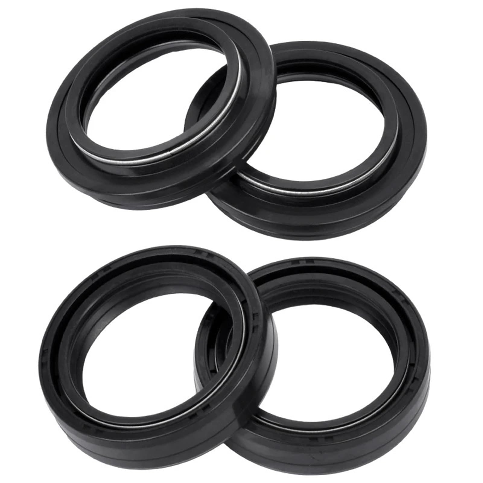 GCLANXI 37x50x11 Front Fork 37mm Oil Seal For Honda ​XR XL NX CTX 200 ​230F CB 500 300 F CBX CBR 250 300 ​CR 80 85 RB ​CRF150 230 250 R(2pcs seal 2pcs cover)