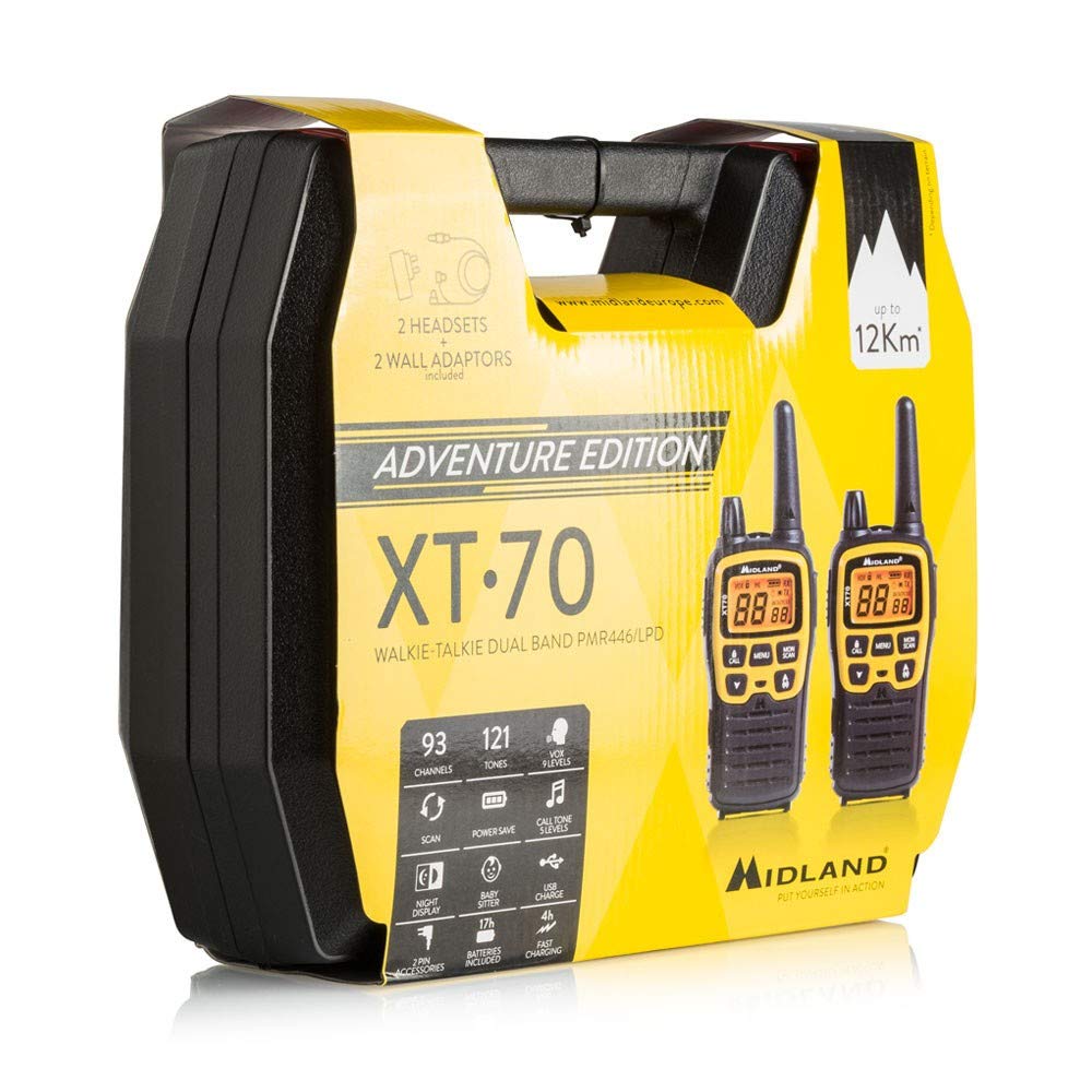 Midland C1180.01 Ricetrasmettitore & Microfono/Altoparlante, 2 Pin L-Connector - Ma26-Xl - C515.05