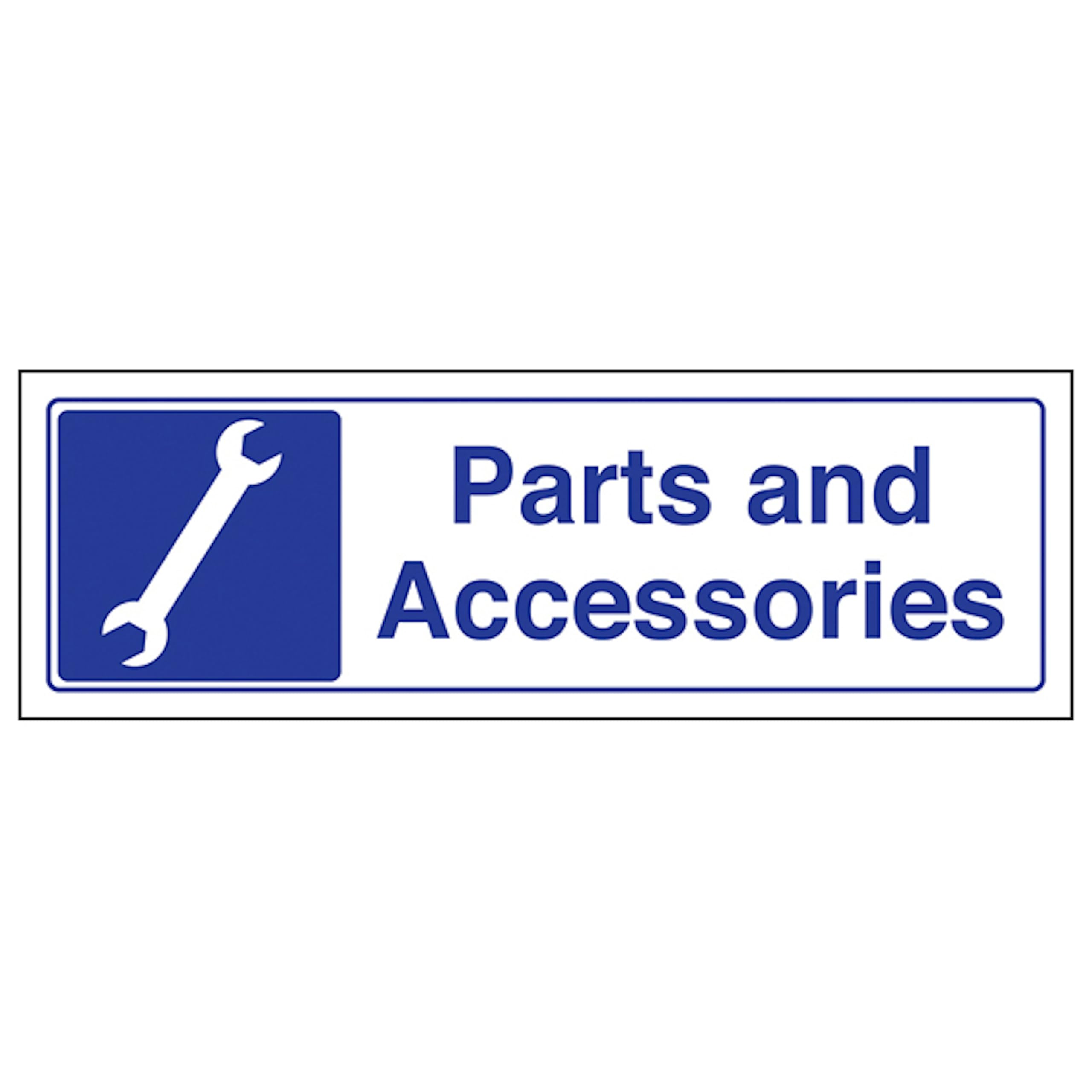 V Safety Parts and Accessories - Landscape 300 x 100 mm - Glow In The Dark 1mm Rigid Plastic Safety Sign, White