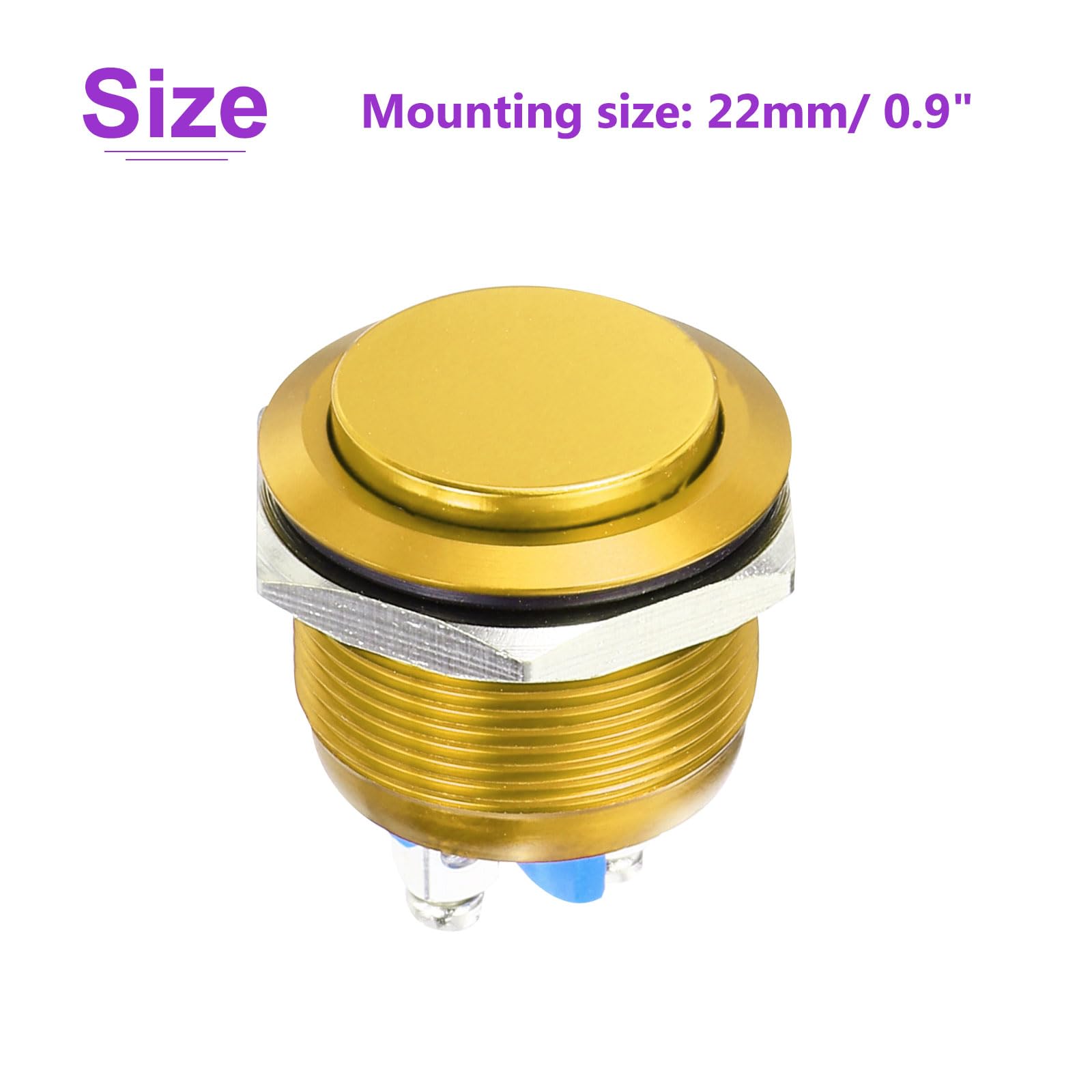 DMiotech 1 Pcs 22mm / 7/8" Push Button Switch - Image 4