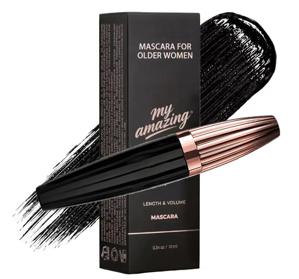Mascara For Older Women,My Amazing Lashes Mascara For Older Women, Volume and Length, Natural Lengthening and Thick, Smudge-Proof,No Clumping, Instantly Create The Look of Lash Extensions