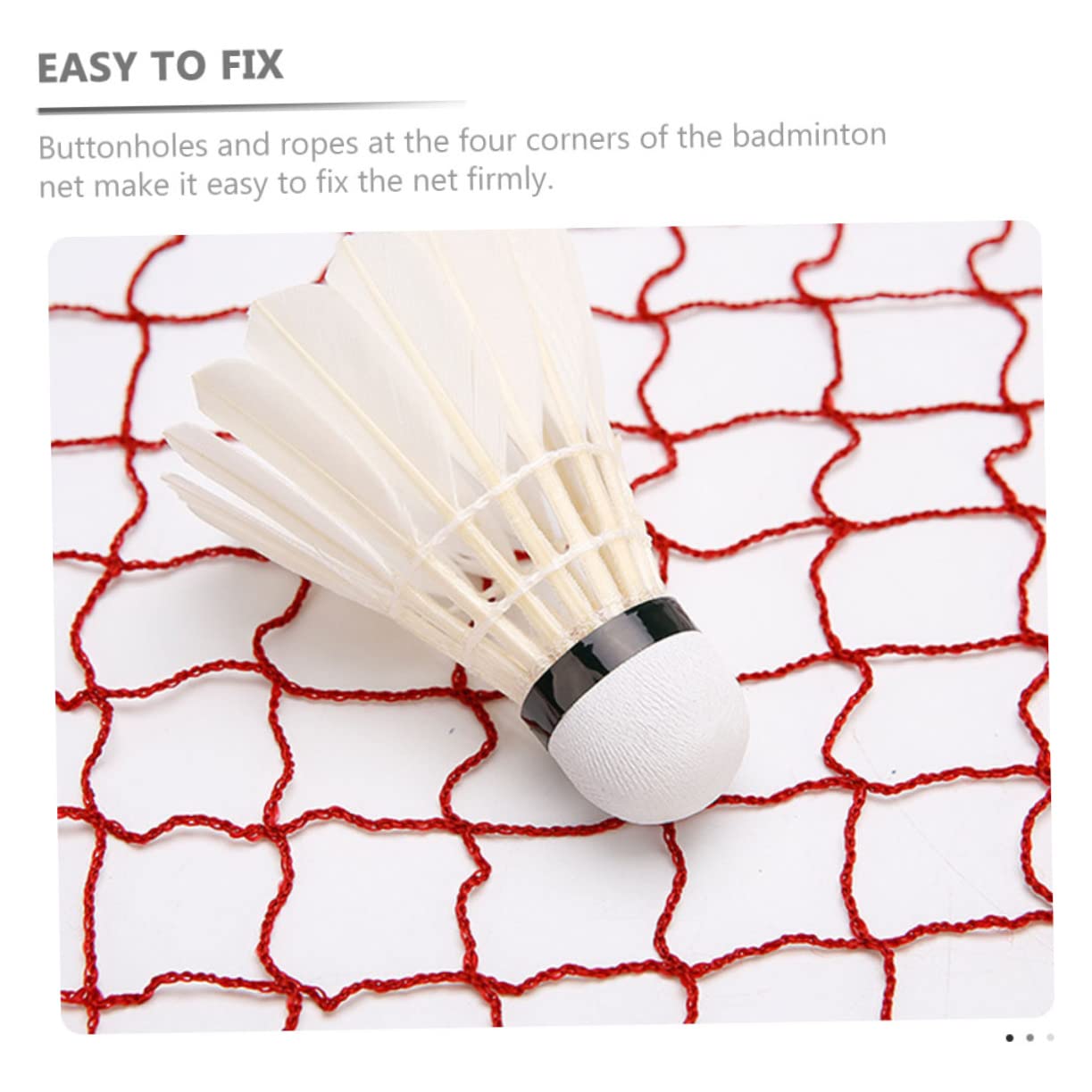 WOONEKY Badminton Net 6.1m x 0.76m Portable Volleyball Net Premium Nylon Netting Easy to Install