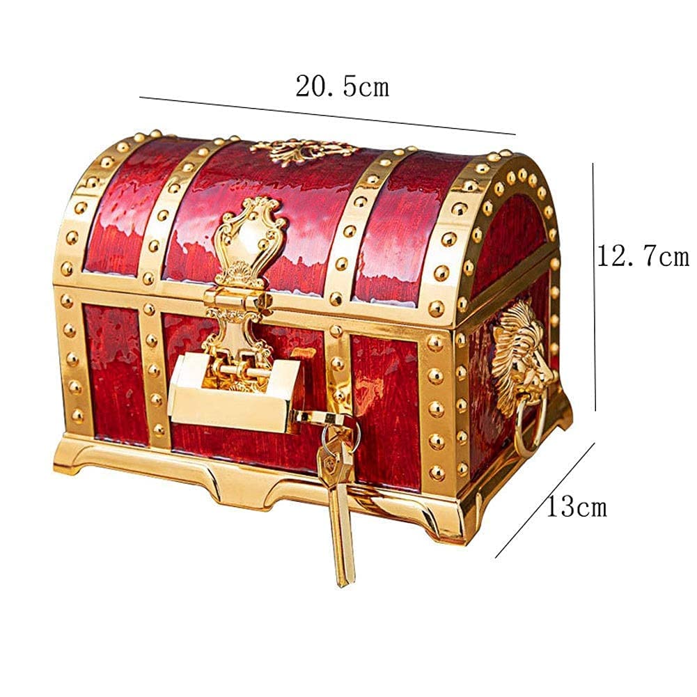 Schmuckschatulle, Schmuckkästchen, Mini-Kreativ-Schmuckkästchen, Organizer-Stil, Vintage-Piraten-Sammelbox, Aufbewahrungsbox für Schmuck, einfach und tragbar Beauty Comes