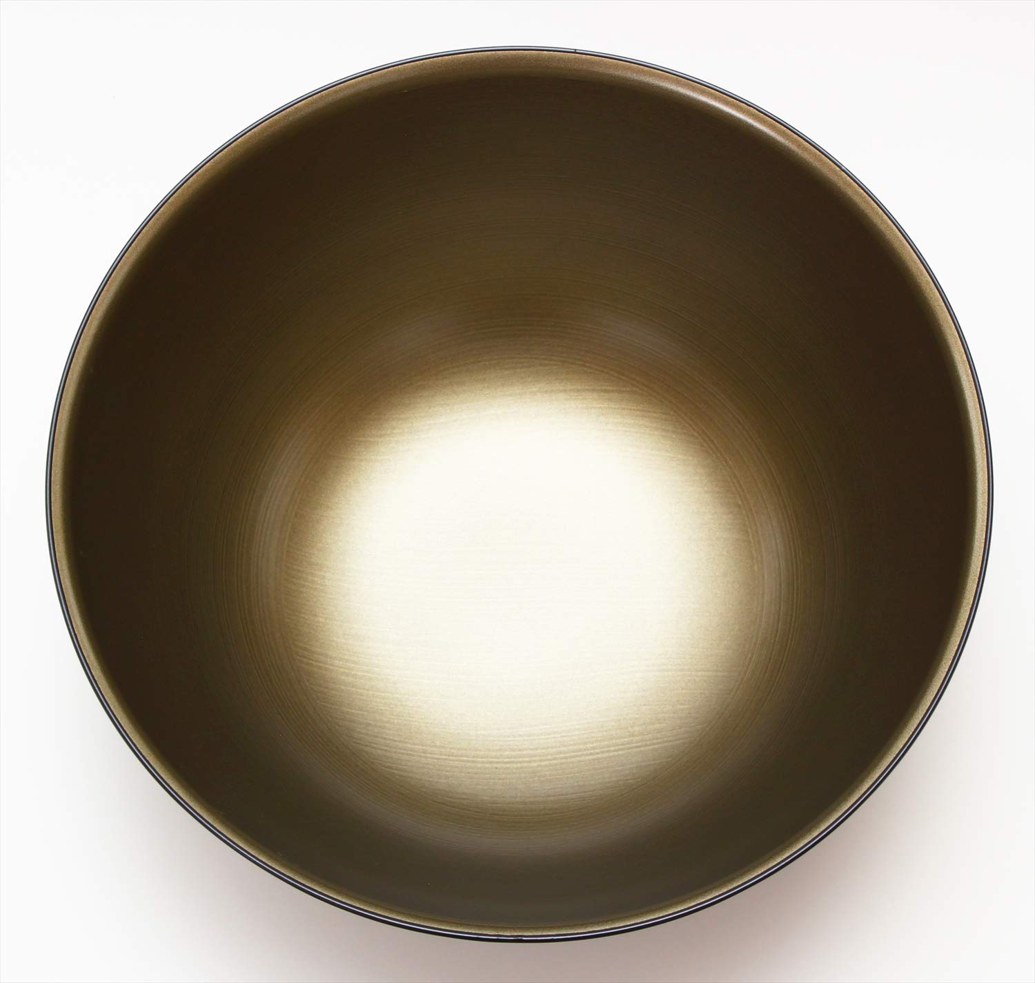 Amazon.co.jp: KORINDO 大鉢 黒内銀 23cm 越前塗 銀刷毛目