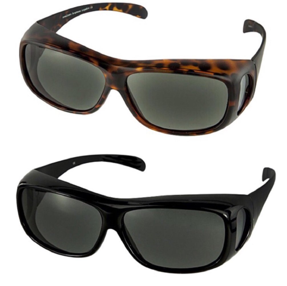Unisex Polarized Fit Over Sunglasses Wear Over Cover Over Glasses