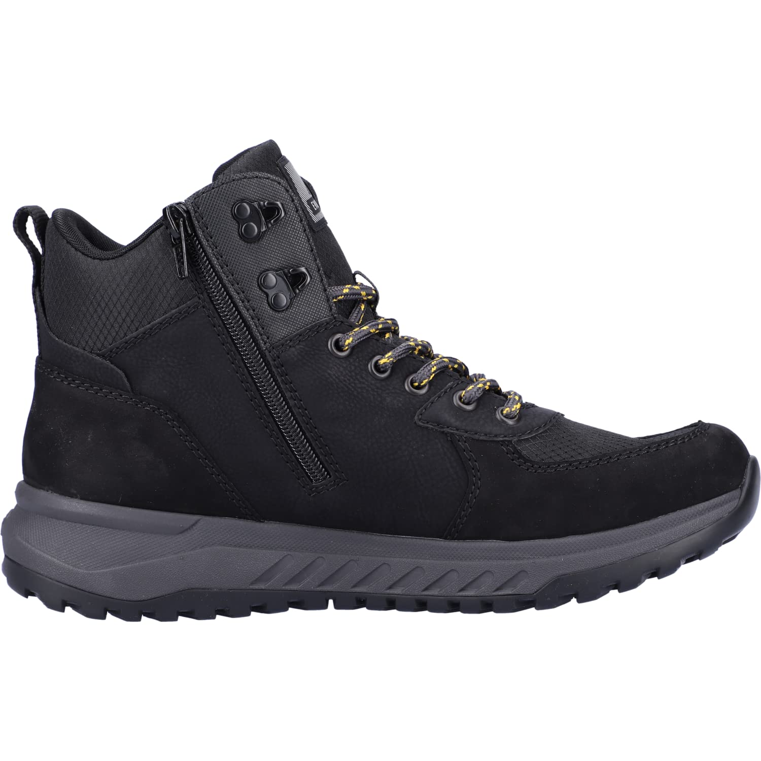 Schnürstiefel Boots Herren Schwarz Warm Neu Schnürboots für Herren