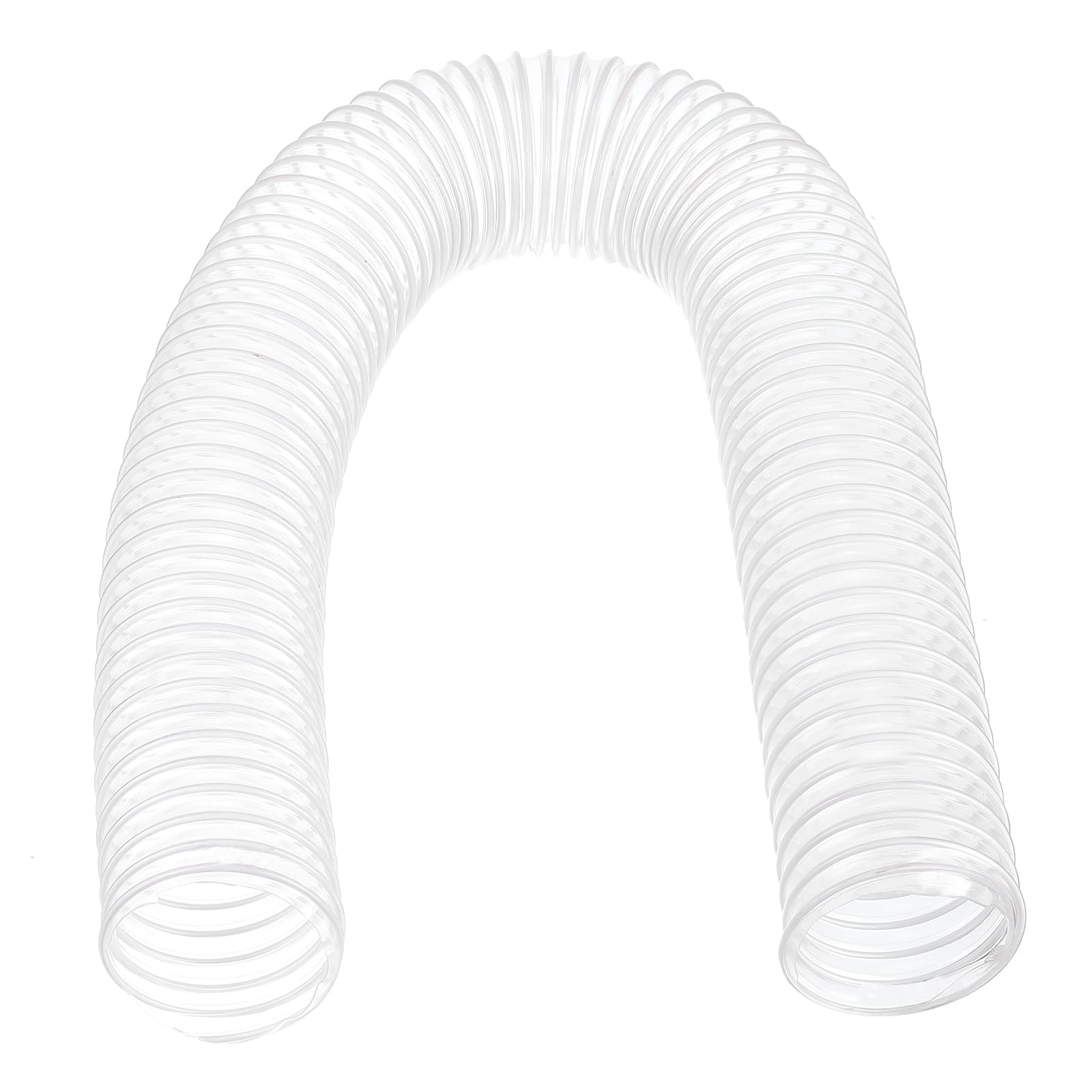 PATIKIL PVC Flexible Aspiradora Limpieza Manguera, 65mm ID 1M Longitud Polvo Colección Manguera Uso con Polvo Recolectores para Industrial Carpintería Limpiador, Blanco