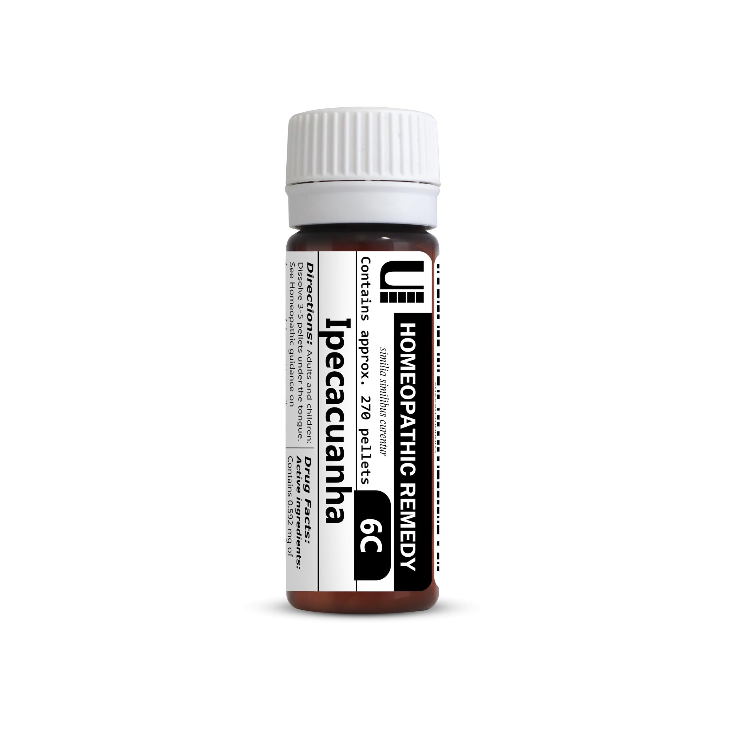 Ipecacuanha 6C Homeopathic Remedy, 270 Pellets