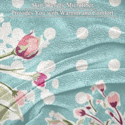 Couverture polaire rose chaude et douce grand format pour lits et divans