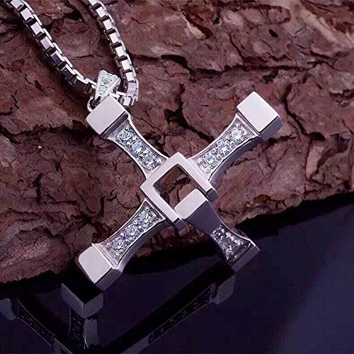 Fast and Furious 7 Doms Dominic Toretto's Cross Pendant Necklace 925 Silver Unisex2