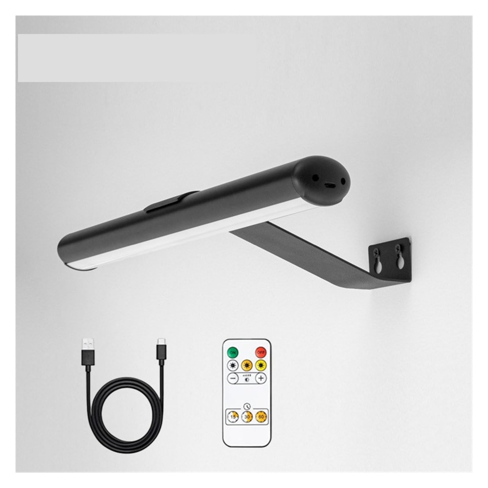Lampada da parete magnetica ricaricabile for l'illuminazione 'immagine o specchio del bagno a camera letto, lampada a LED dimmerabile con applique telecomandate,Uso duraturo