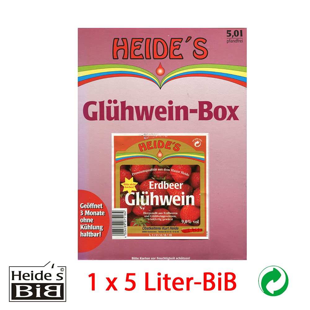 Erdbeer-Glühwein 9,5% Alc., 5 Liter
