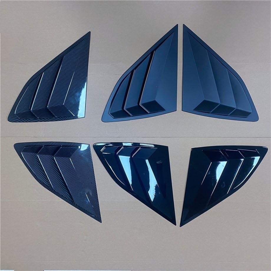 Aileron arrière 2 pièces pour volet de ventilation Hyundai Tucson 2016-2020 noir mat - 3