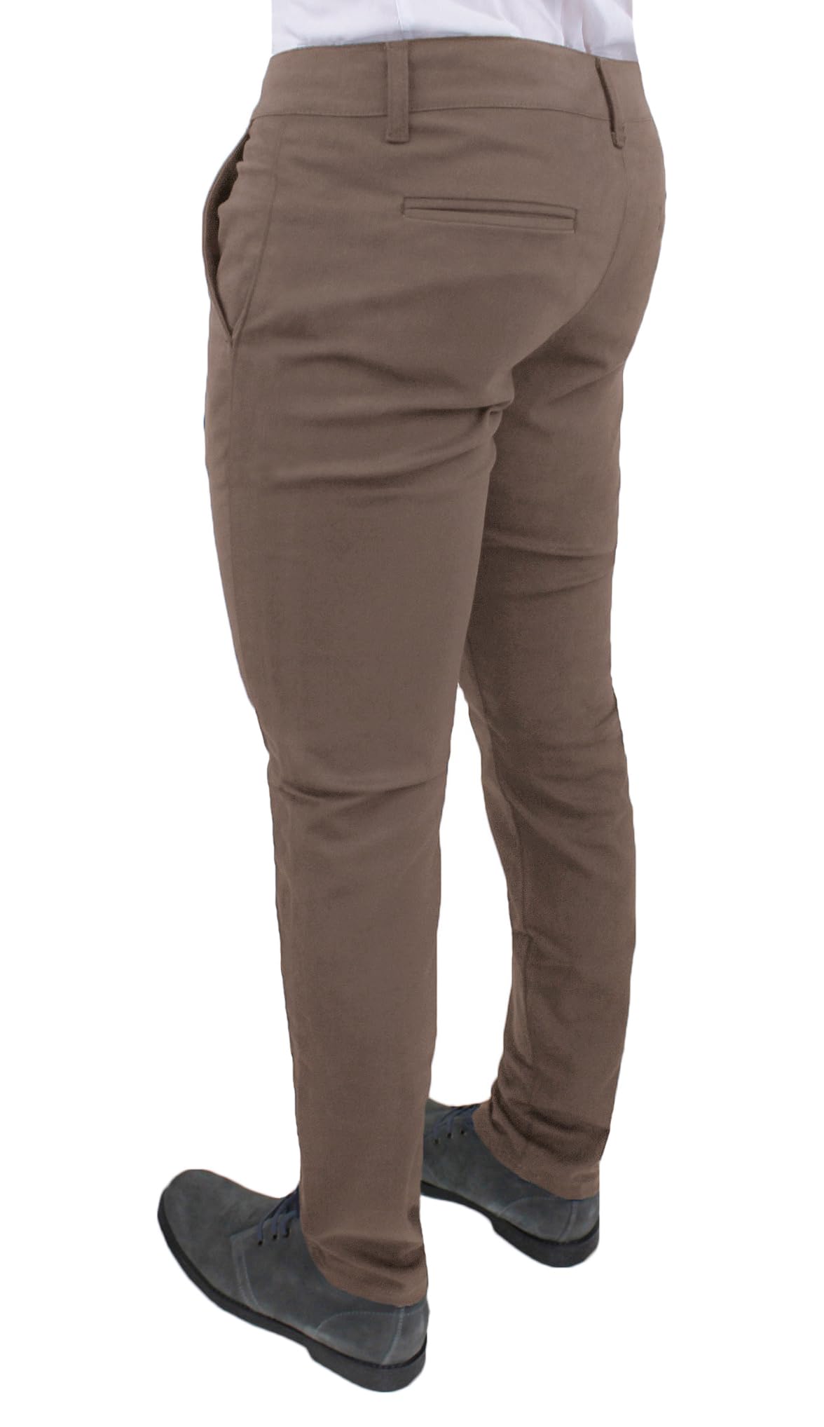Pantaloni Uomo Slim Fit Invernali Alta Sartoria Chino's Eleganti Casual