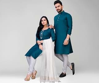 ladies and gents dress Men Women Combo Set ladies dress