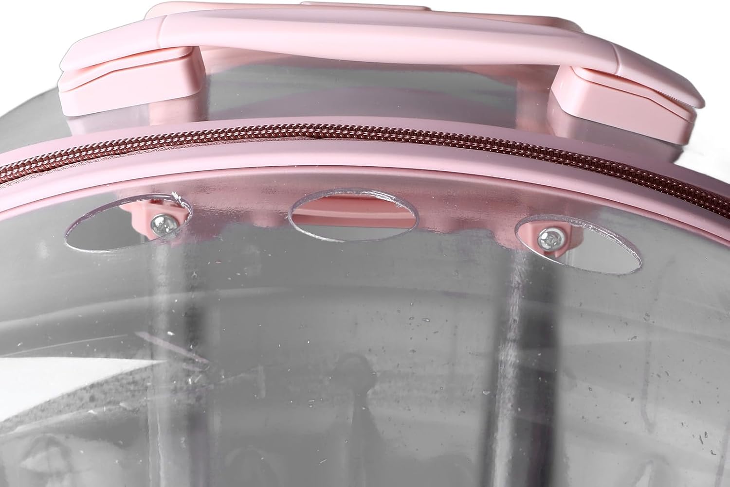 Zerodis Cat Carrier with Wheels, Hard Sided Carriers Cat Bag with Mat 360 Degree Rotatable Spacious Rolling Puppies Travel Bag for Small Medium Pet Outdoor 17.7x9.8x19.7in Carrier