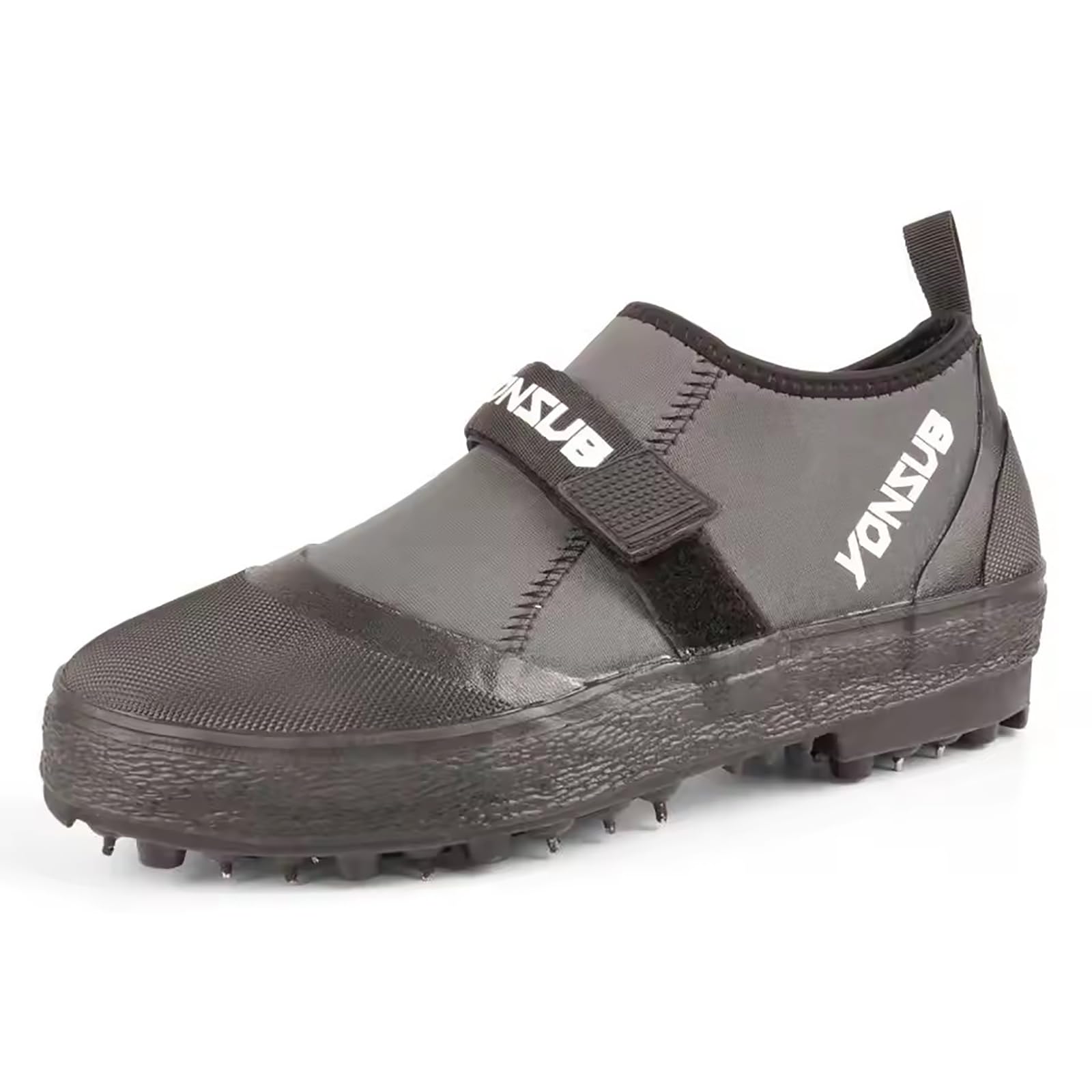 Botas de pesca antideslizantes de neopreno, zapatos de vadeo ligeros con suela tachonada de acero y protección de los dedos para pesca en roca, senderismo y deportes al aire libre