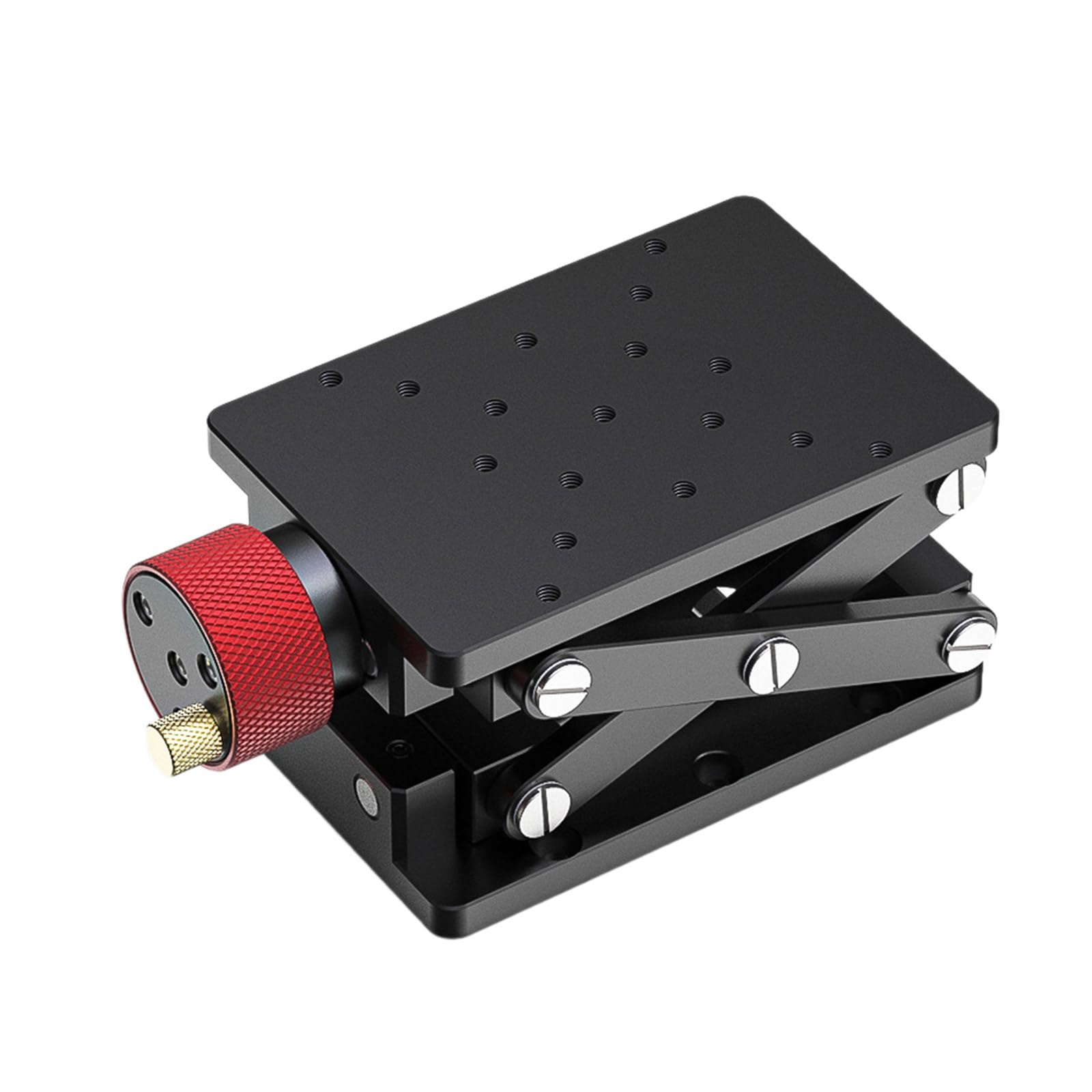 Mesa elevadora de aleación de aluminio, plataforma de elevación de tijera para equipos científicos, soporte de altura ajustable para levantar objetos y uso en laboratorio
