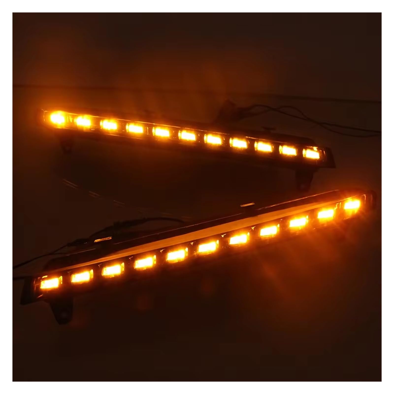 Auto Fari Per Per Q7 2010-2015 Funzione Indicatore Direzione Giallo Dinamico Auto DRL Impermeabile 12V LED Luce Marcia Diurna Lampadina Fendinebbia Fanali Fendinebbia