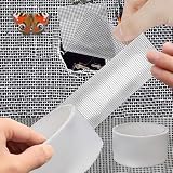 1roll Window Screen Tape Strong Adhesive Anti Insect Mosquito Mesh Repair Tape Net Broken Holes Fix Cover Patch 5x200cm (Grey)