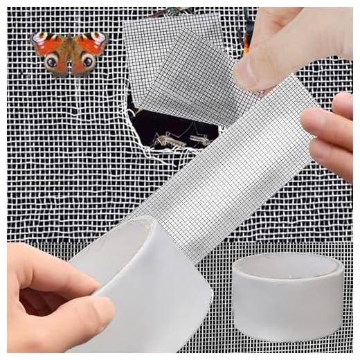 1roll Window Screen Tape Strong Adhesive Anti Insect Mosquito Mesh Repair Tape Net Broken Holes Fix Cover Patch 5x200cm (Grey)