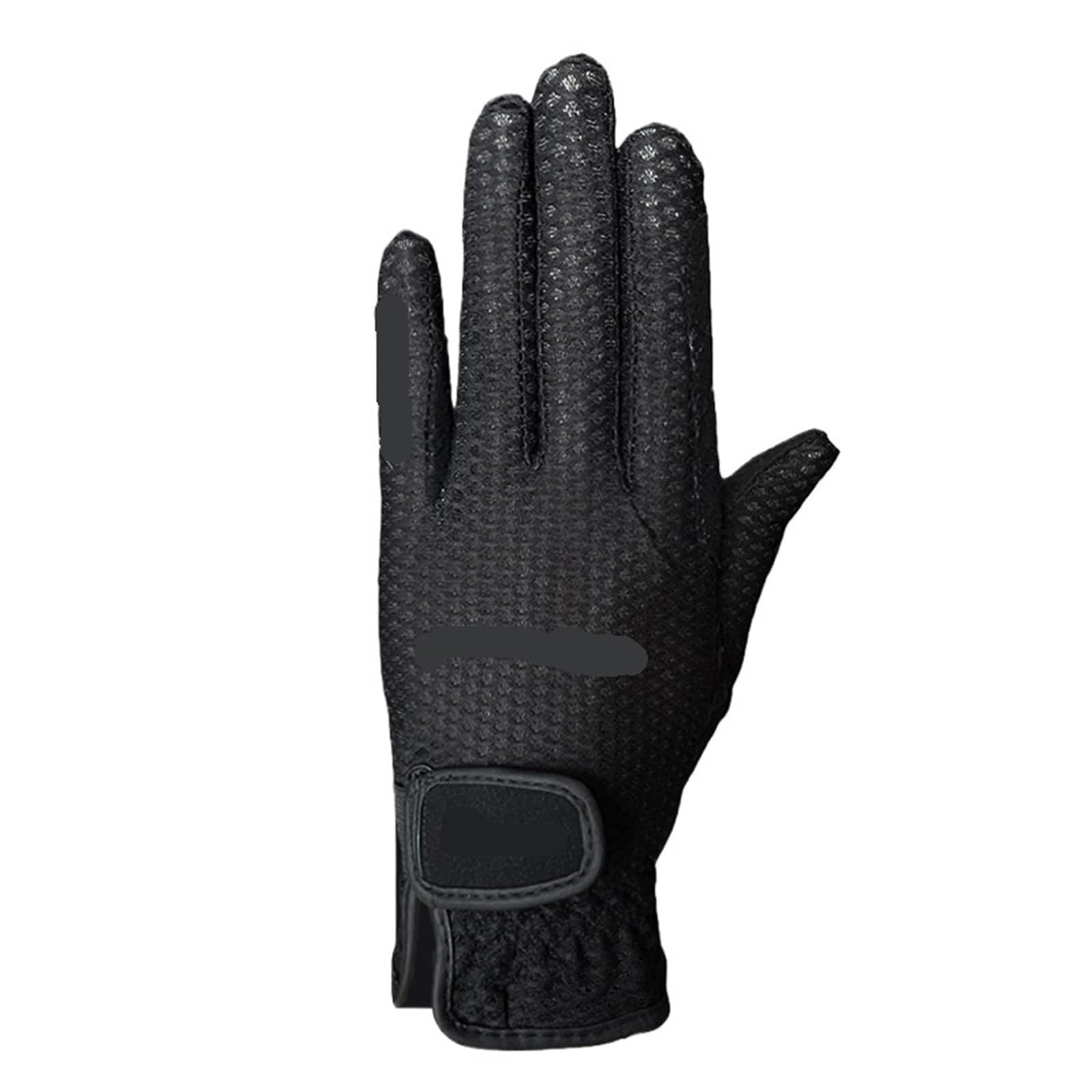 Generico Guanti da equitazione Baslong per uomo donna, palmo traspirante antiscivolo in silicone, ideali per lo sport(Black,L)