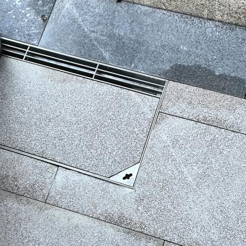 Couvercle de fosse septique haut de gamme inox 304 encastrable à carreler - 7