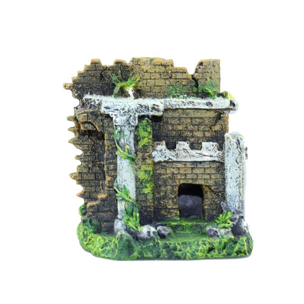 Decorazione dell'acquario Decorazione dell'acquario Decorazione Ornamenti del Piccolo Castello Acquario paesaggistico Rifugio for Pesci e gamberetti Acquario Decorazione paesaggistica