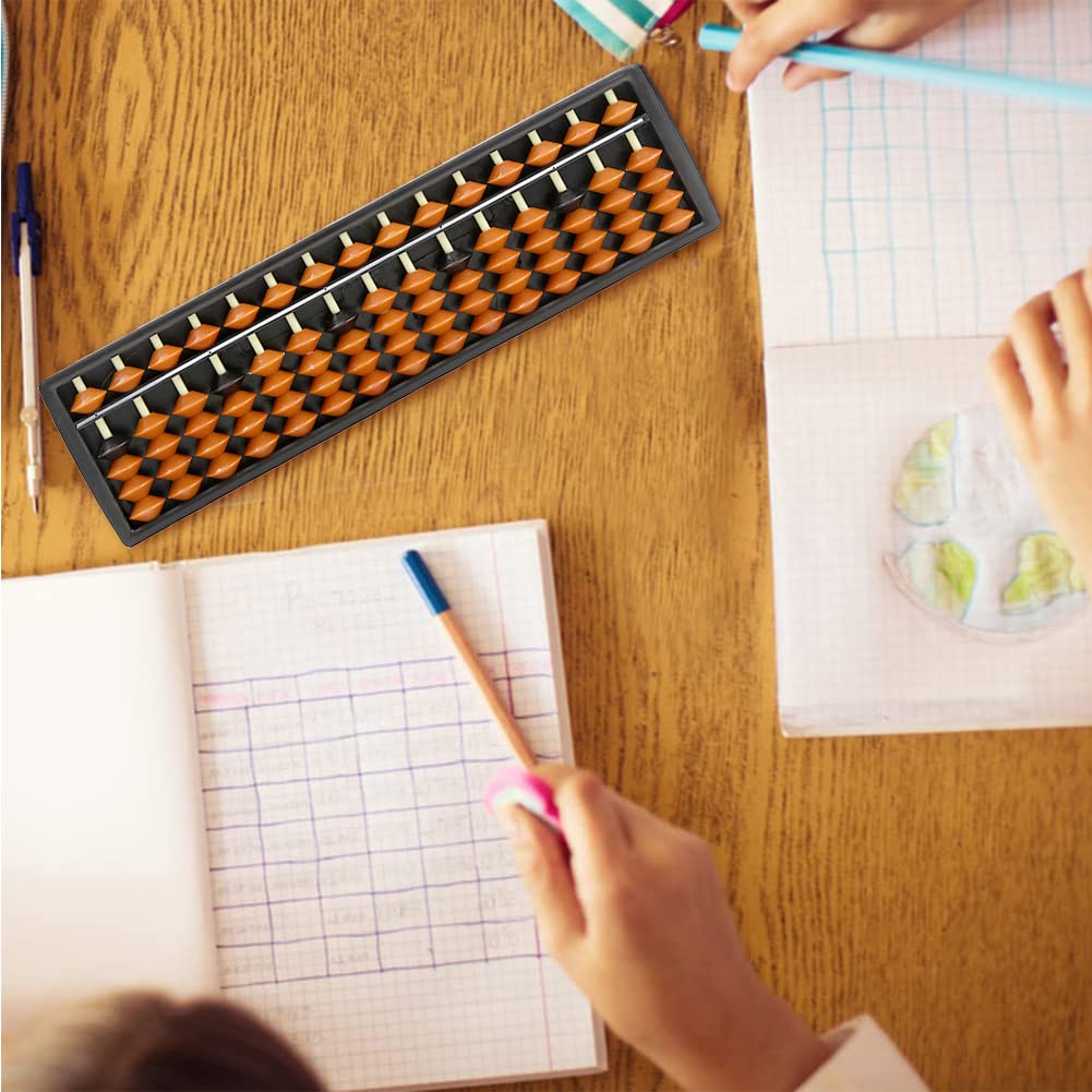 Abaco Classico In Legno A 15 Cifre - Calcolatrice Vintage Per Bambini - Strumento Educativo Matematica - Foto 9