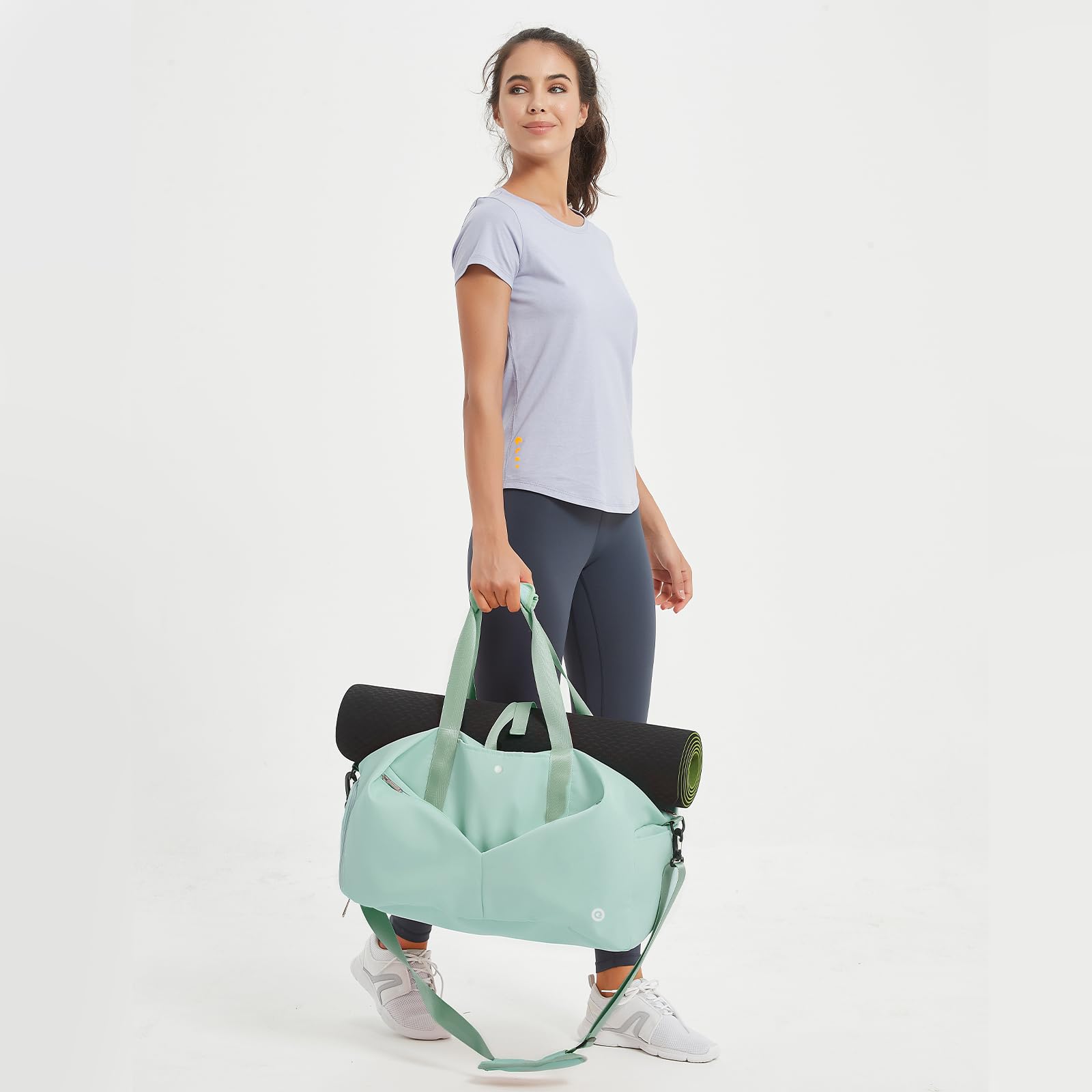 Ceneda Large Gym Bag with Toiletry Bag, Water Resistant Sport Duffel Bag with Shoes Compartment & Wet Pocket - Image 2
